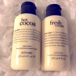 Philosophy Body Cream Set- Hot Cocoa & Fresh Cream